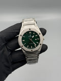 Hublot Diamond Cut Semi Auto Stainless Steel