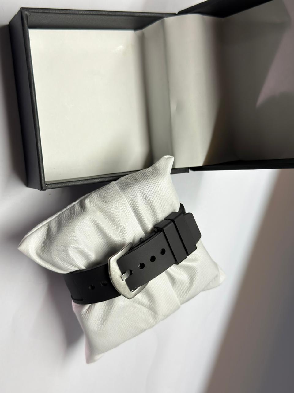 Richard Black Belt Skeleton Watch